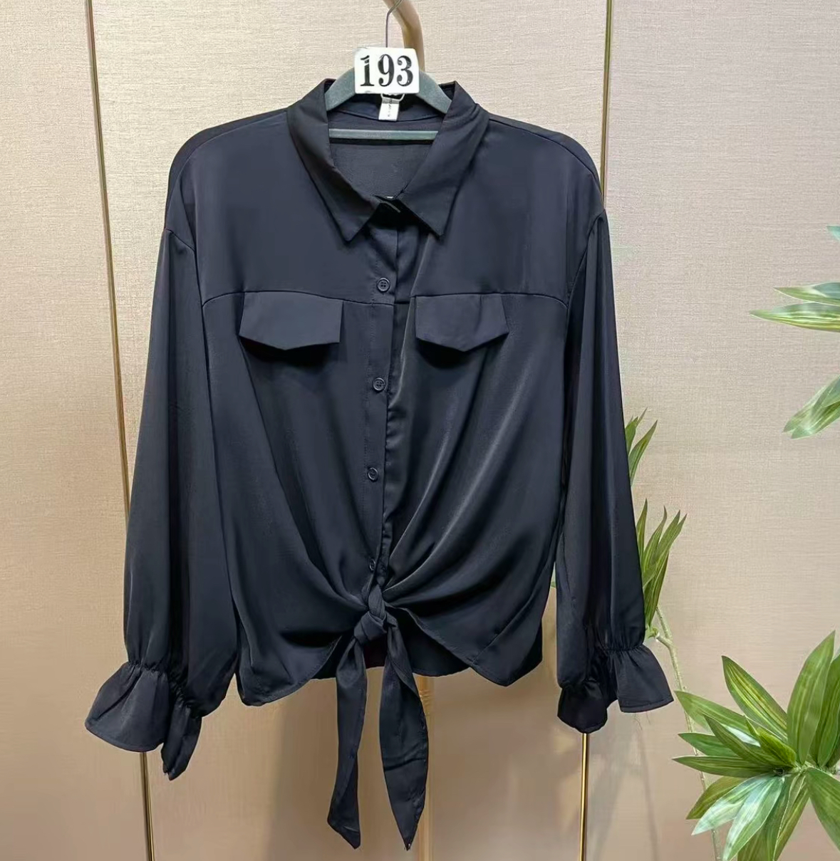 Women's button versatile slimming autumn long sleeved fashion embroidery white shirt niche