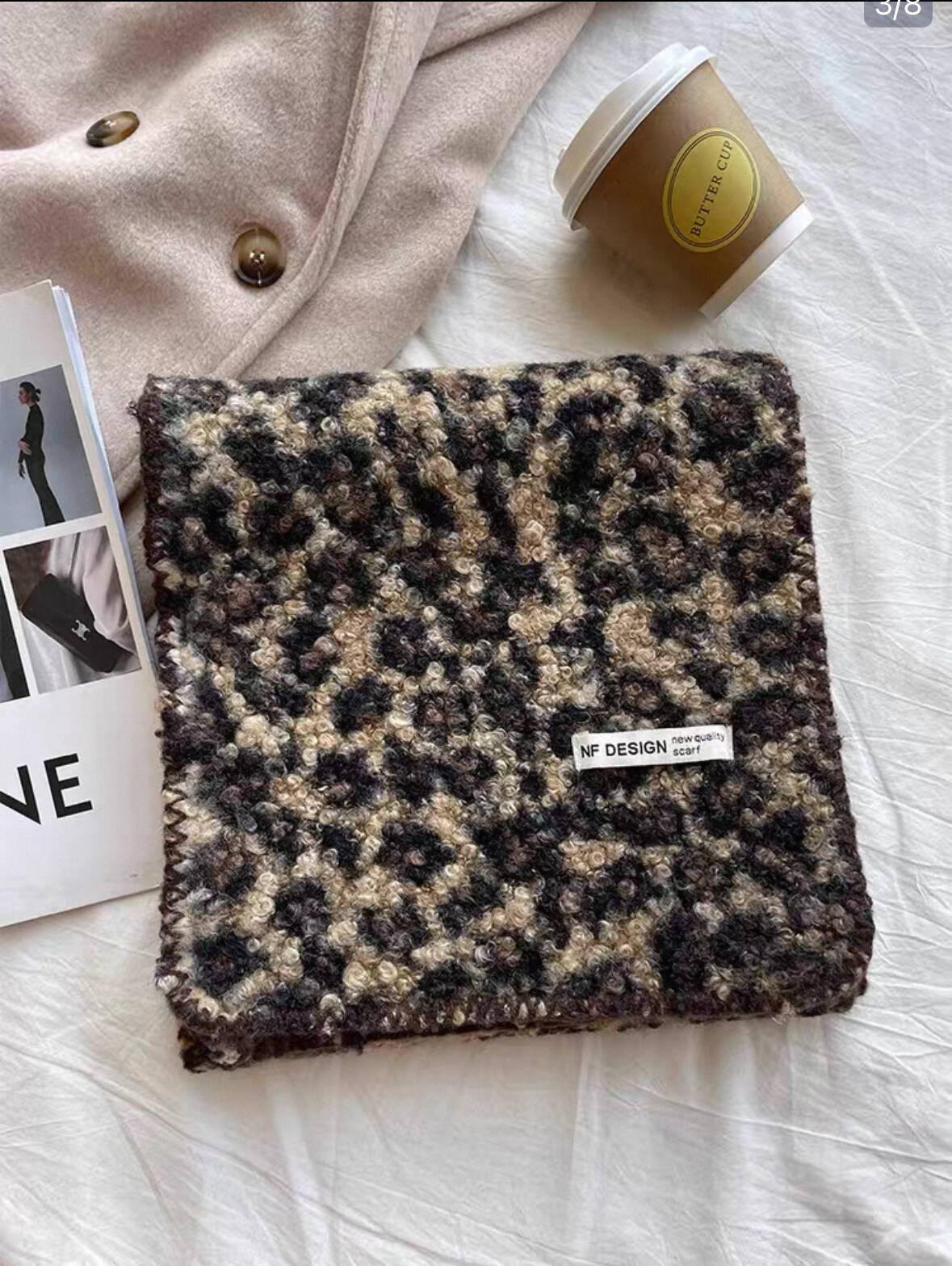 Advanced Women's Light Luxury Fashion Versatile Accessories Leopard Scarf