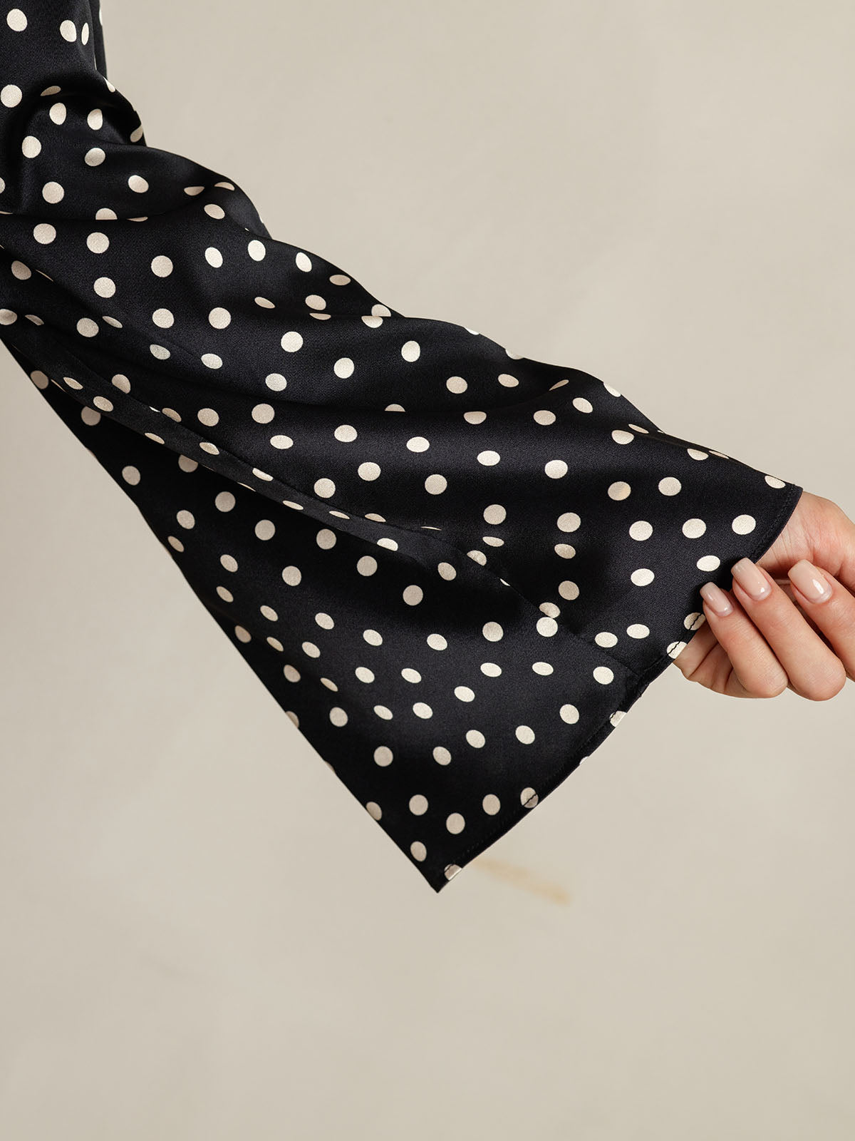 19Momme Soie Longues Manches Blouse