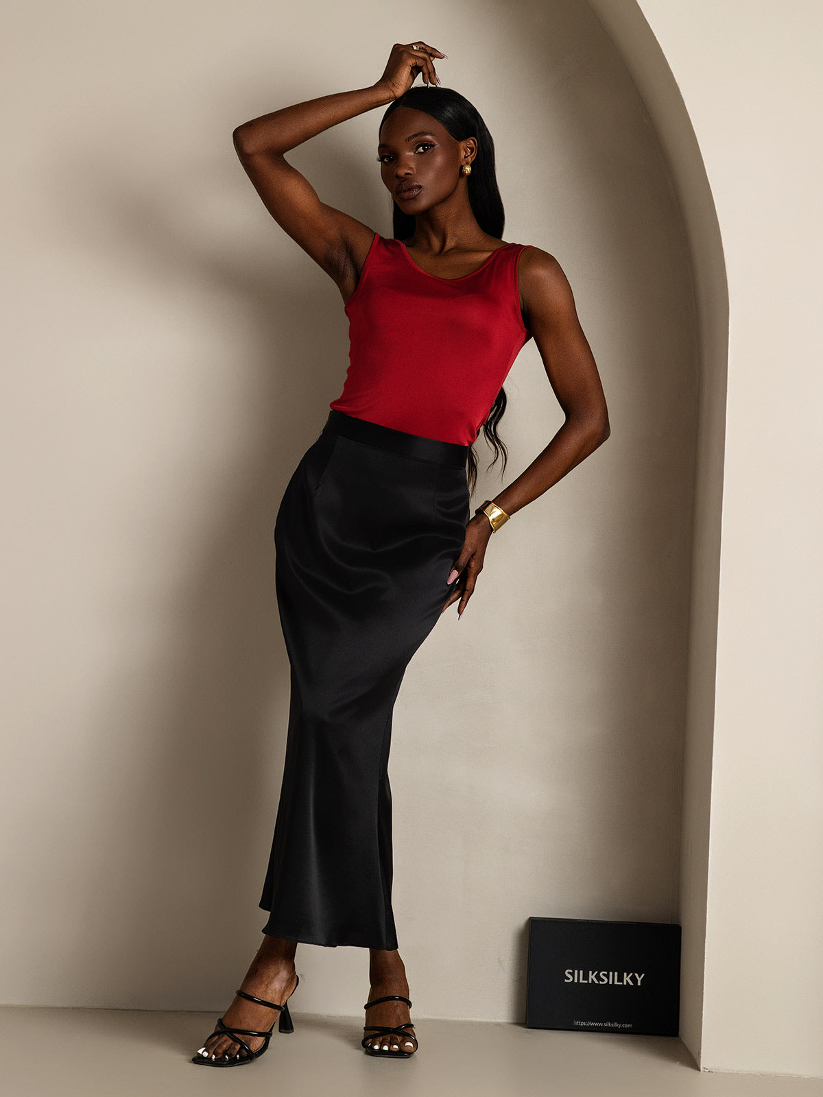 Pure Soie Lounge Col Rond Débardeur